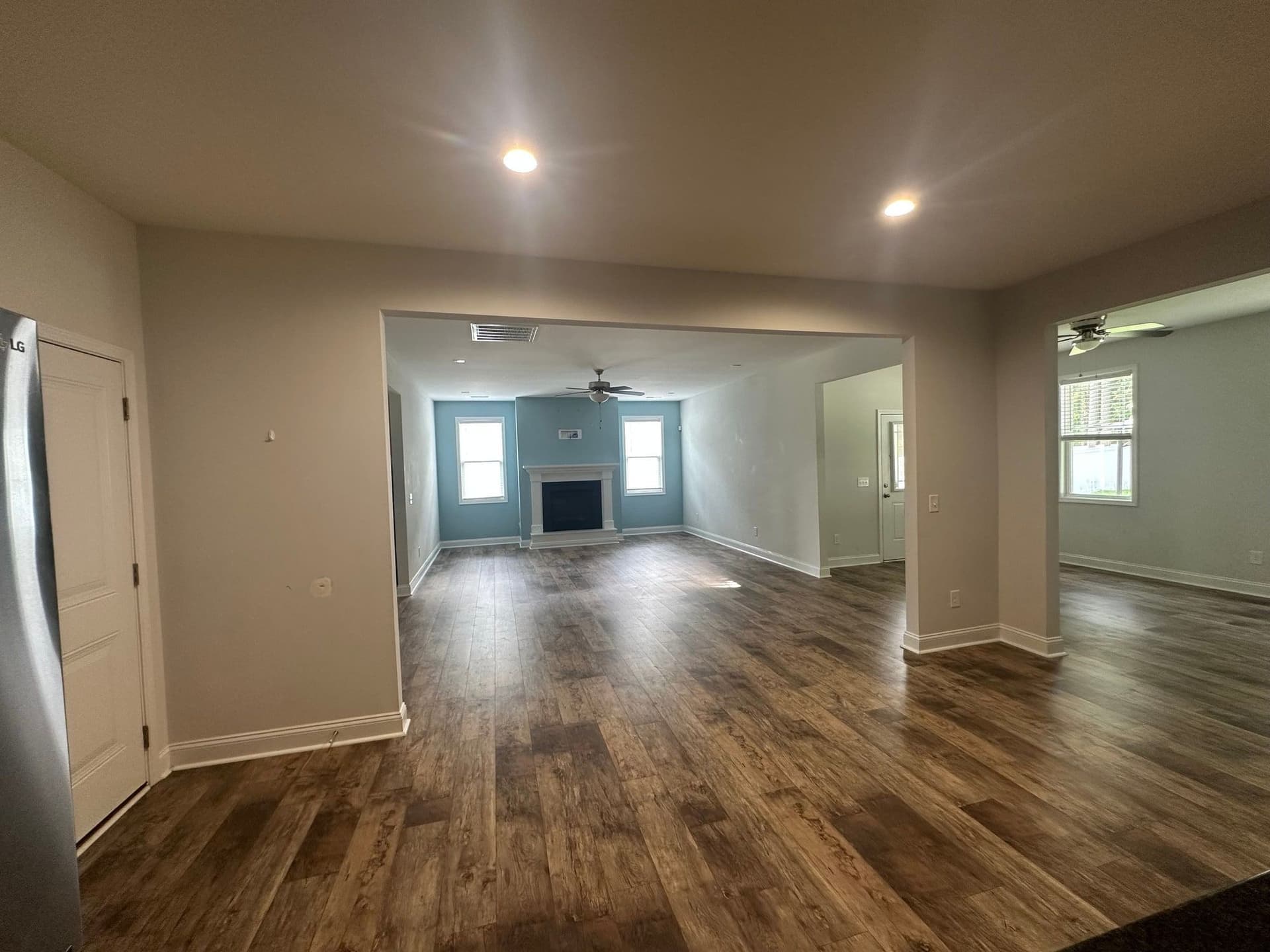 Freshly painted open living space by All Professional Painting Services LLC in Fayetteville, NC